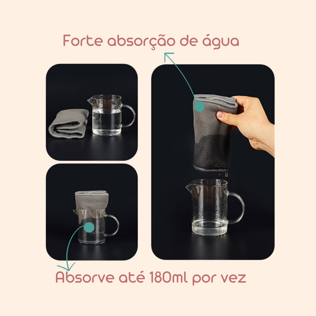 Kit Com 8 Absorventes de Carvão de Bambu Happy Flute - 4 Camadas