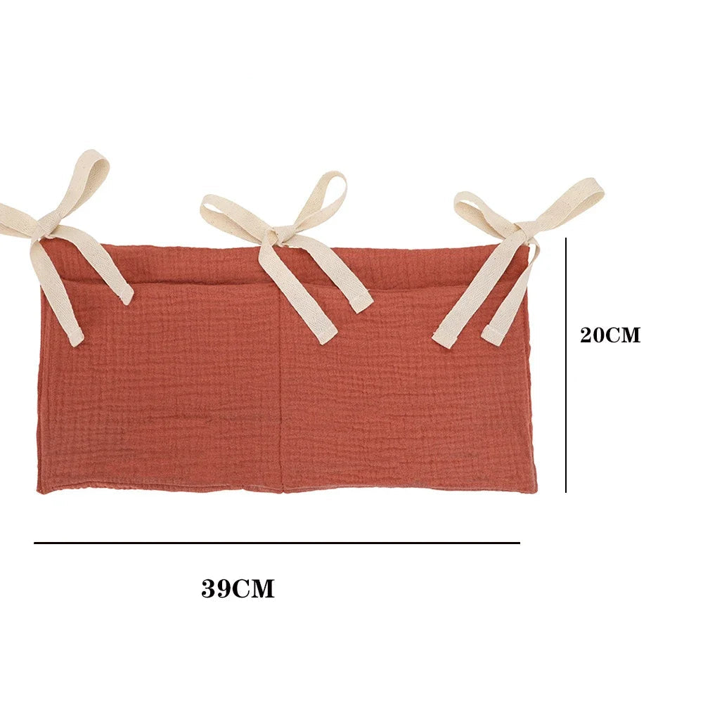 Bolsa de armazenamento multifuncional para berço, bolsa para fraldas de bebê, organizador de cabeceira para crianças pequenas, acessórios de cama para bebês recém-nascidos