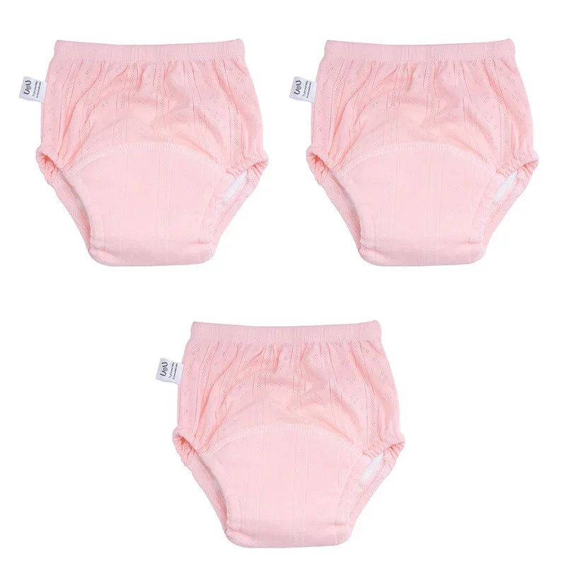 3 pçs/lote calças de treinamento recém-nascido algodão fino verão shorts do bebê lavável menino meninas fraldas pano reutilizáveis fraldas infantis calcinha