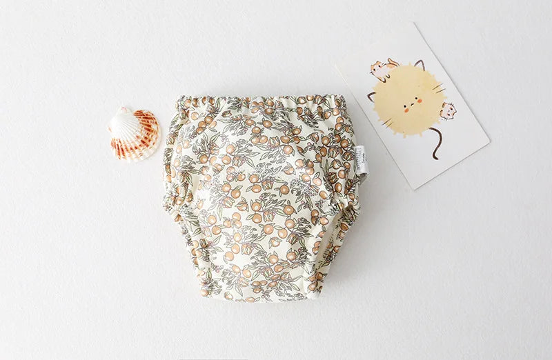 Calças de treinamento de bebê de algodão para crianças fralda à prova dwaterproof água roupa interior infantil calcinha lavável meninos menina fraldas de pano reutilizáveis