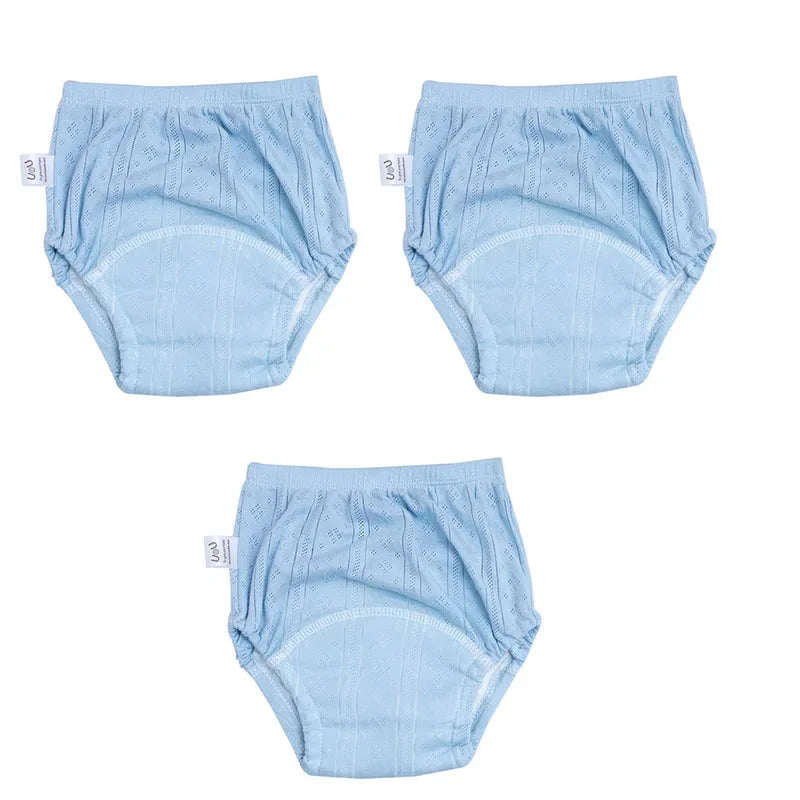 3 pçs/lote calças de treinamento recém-nascido algodão fino verão shorts do bebê lavável menino meninas fraldas pano reutilizáveis fraldas infantis calcinha