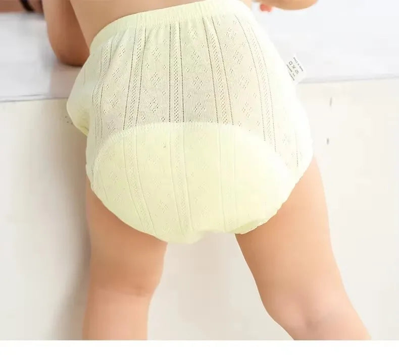 3 pçs/lote calças de treinamento recém-nascido algodão fino verão shorts do bebê lavável menino meninas fraldas pano reutilizáveis fraldas infantis calcinha