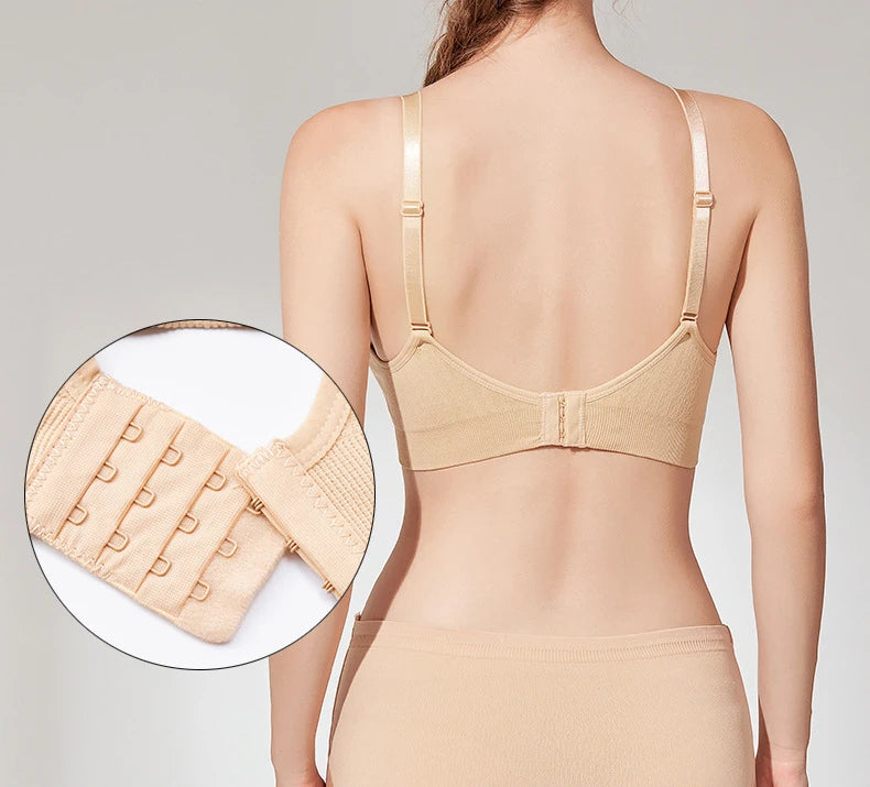 Nova alta qualidade única mão fivela frontal sutiã de enfermagem respirável mulheres amamentação roupa interior sem costura sutiã para grávidas push up