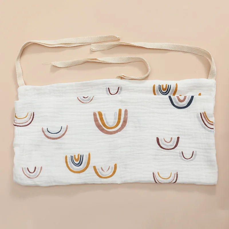 Portátil saco de armazenamento berço do bebê organizador fralda multifuncional recém-nascido cama cabeceira saco fralda para crianças itens do bebê cama