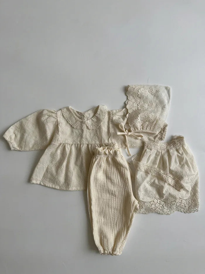 Calças de bebê de algodão orgânico recém-nascidos outono primavera verão inverno bonito impressão macia musselina roupas calças pantalons capris