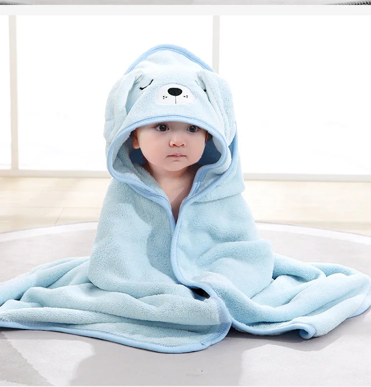 Bebê recém-nascido toalha de banho dos desenhos animados swaddle crianças roupão de lã cobertor quente dormir swaddle envoltório para recém-nascidos meninos meninas