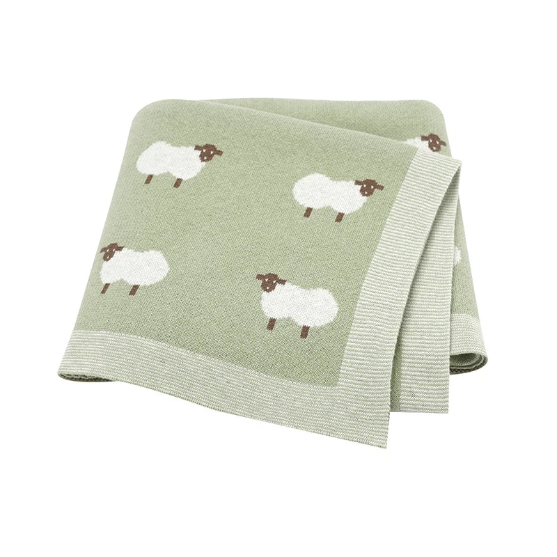 Cobertores de algodão para bebês, cobertores de malha para recém-nascidos, meninos e meninas, carrinho de berçário, colchas de abraço, 90*70cm, tapete de recepção infantil