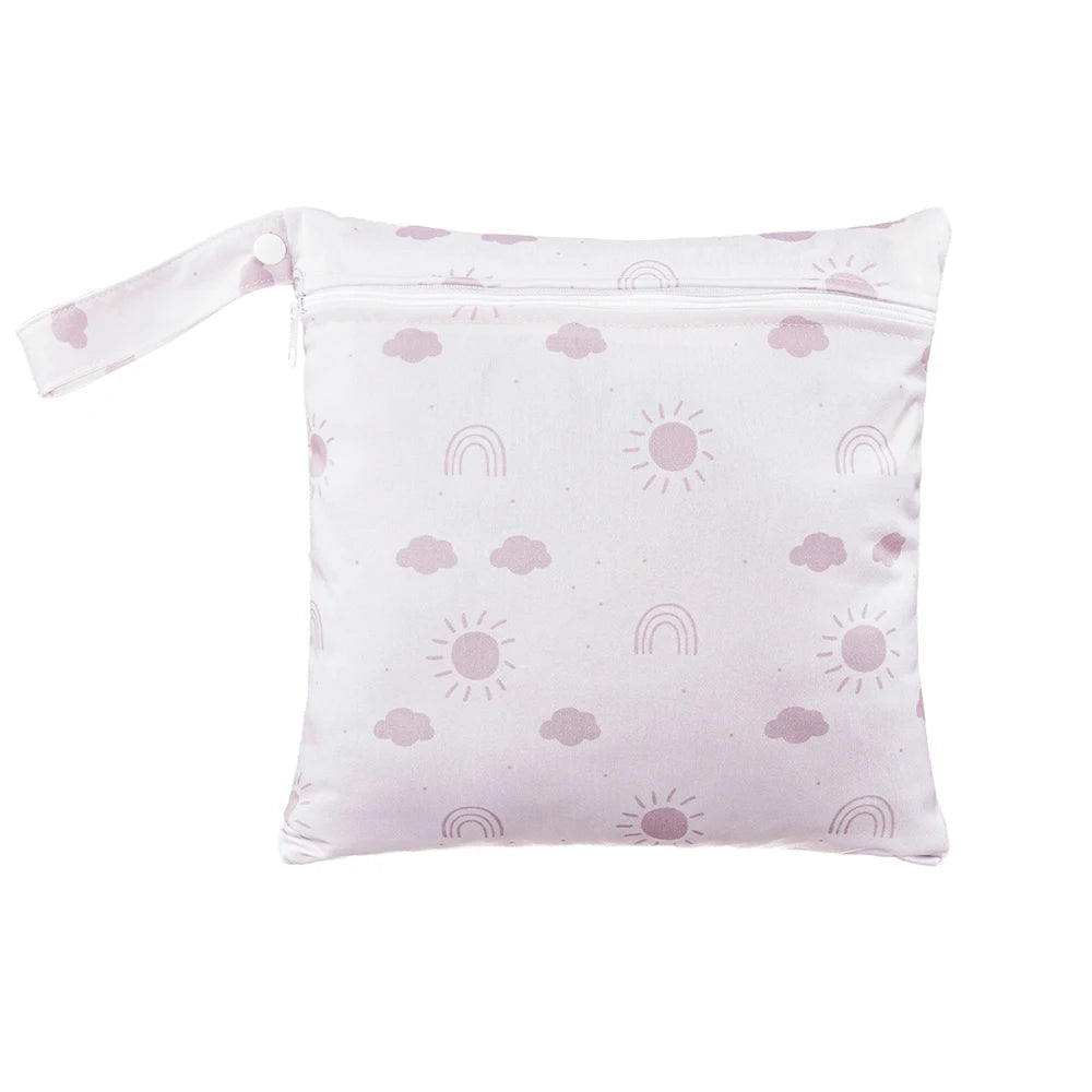 HappyFlute Nova peça única 27*26CM pode ser transportada e suspensa Mini design de bolso com separação úmida e seca Bolsa para fraldas de bebê
