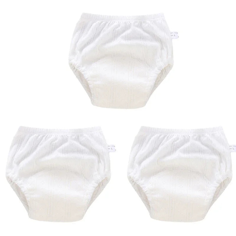 3 pçs/lote calças de treinamento recém-nascido algodão fino verão shorts do bebê lavável menino meninas fraldas pano reutilizáveis fraldas infantis calcinha