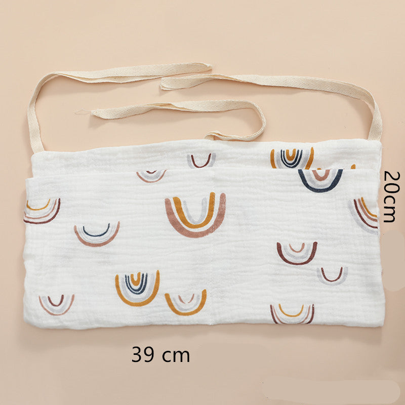 Portátil saco de armazenamento berço do bebê organizador fralda multifuncional recém-nascido cama cabeceira saco fralda para crianças itens do bebê cama