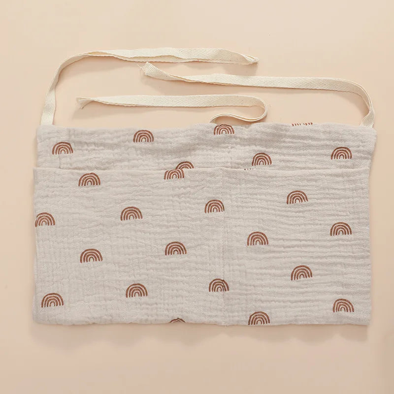 Portátil saco de armazenamento berço do bebê organizador fralda multifuncional recém-nascido cama cabeceira saco fralda para crianças itens do bebê cama