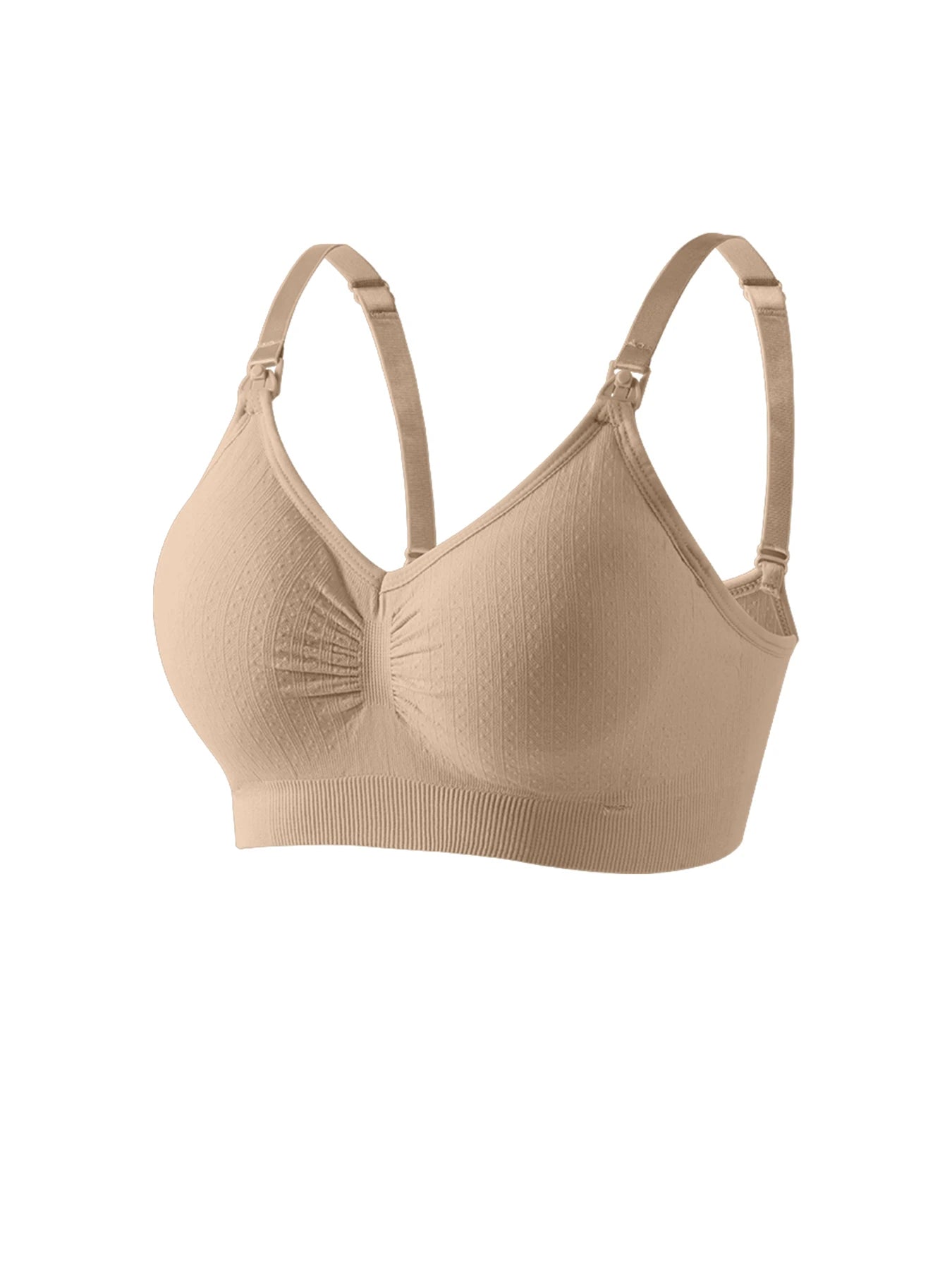 Nova alta qualidade única mão fivela frontal sutiã de enfermagem respirável mulheres amamentação roupa interior sem costura sutiã para grávidas push up