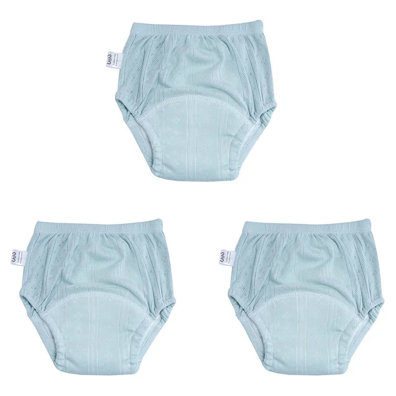 3 pçs/lote calças de treinamento recém-nascido algodão fino verão shorts do bebê lavável menino meninas fraldas pano reutilizáveis fraldas infantis calcinha
