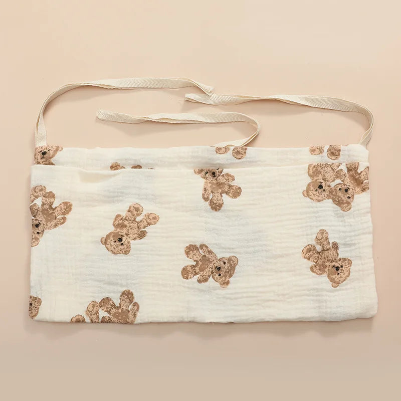Portátil saco de armazenamento berço do bebê organizador fralda multifuncional recém-nascido cama cabeceira saco fralda para crianças itens do bebê cama