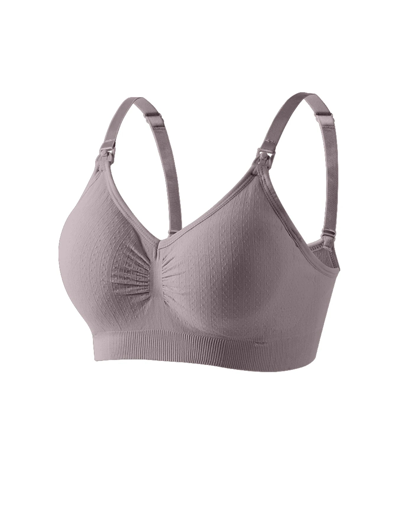 Nova alta qualidade única mão fivela frontal sutiã de enfermagem respirável mulheres amamentação roupa interior sem costura sutiã para grávidas push up