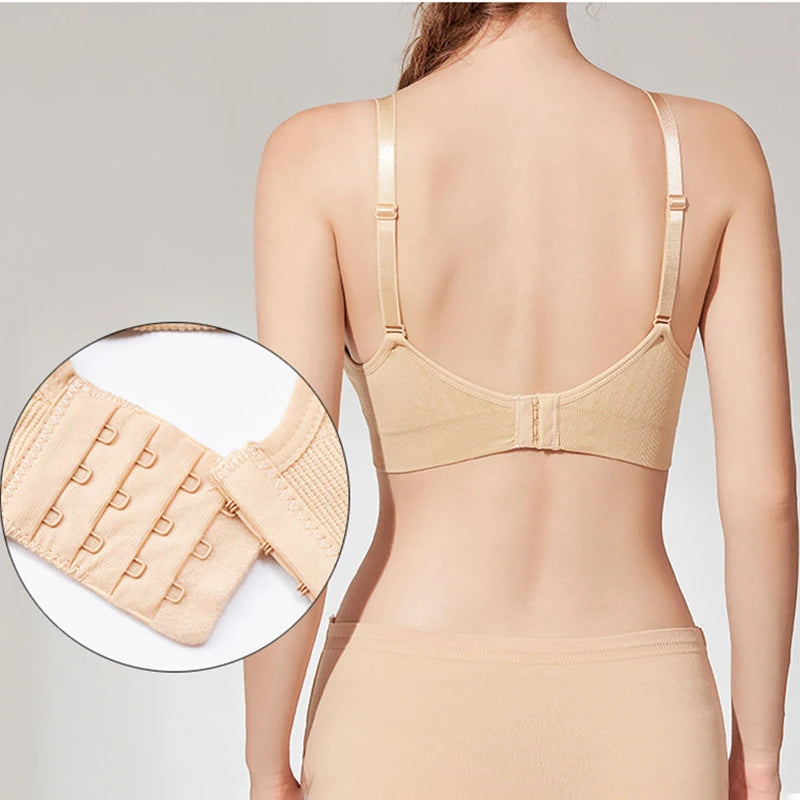 Nova alta qualidade única mão fivela frontal sutiã de enfermagem respirável mulheres amamentação roupa interior sem costura sutiã para grávidas push up