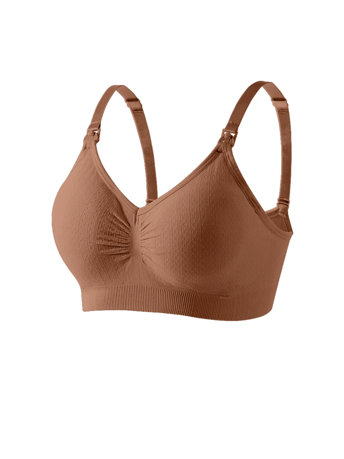 Nova alta qualidade única mão fivela frontal sutiã de enfermagem respirável mulheres amamentação roupa interior sem costura sutiã para grávidas push up