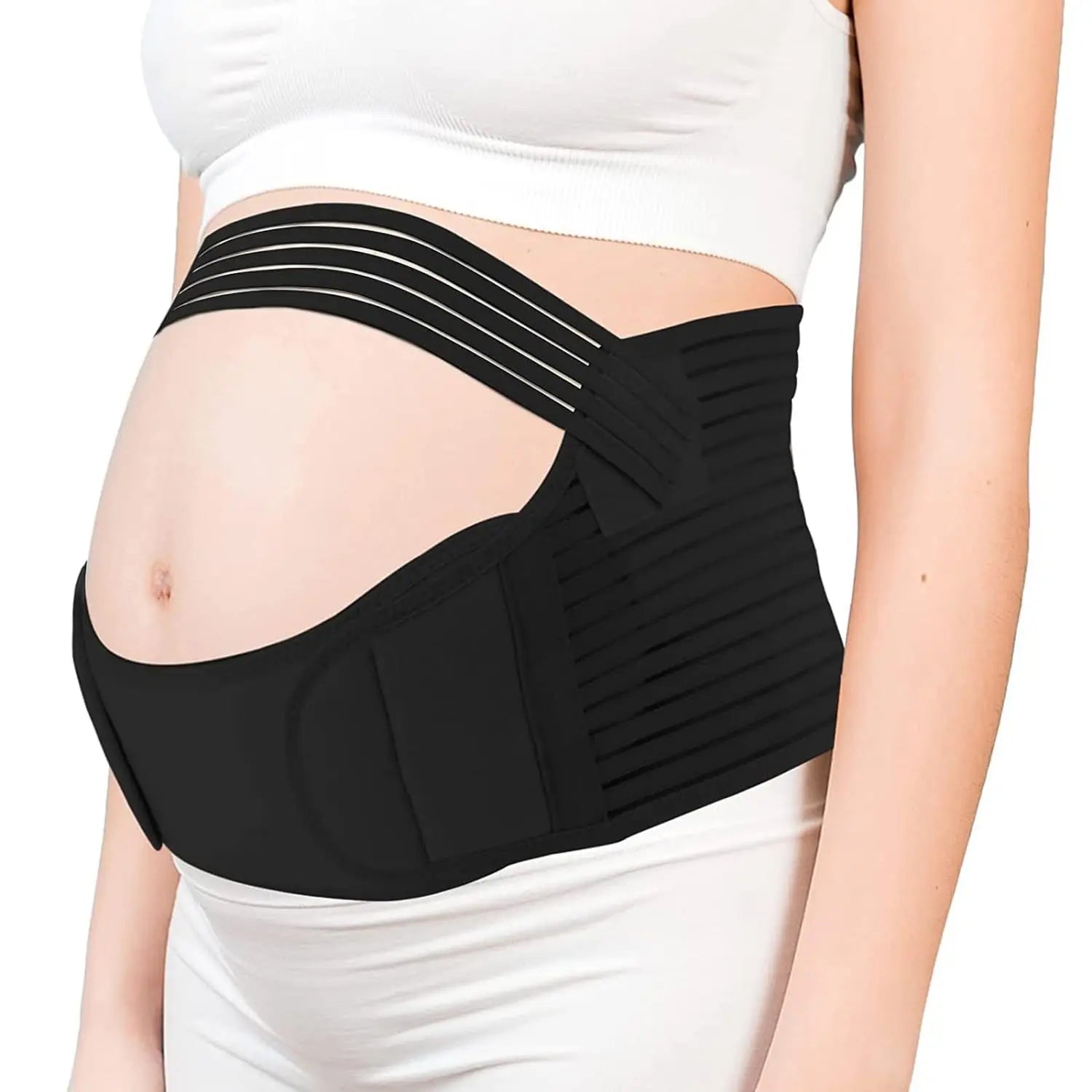 Mulheres grávidas suporte barriga banda volta roupas cinto ajustável cintura cuidados maternidade abdômen cinta protetor gravidez