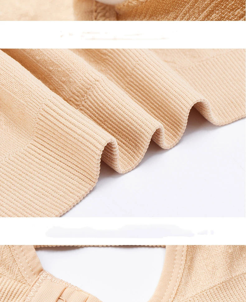 Nova alta qualidade única mão fivela frontal sutiã de enfermagem respirável mulheres amamentação roupa interior sem costura sutiã para grávidas push up