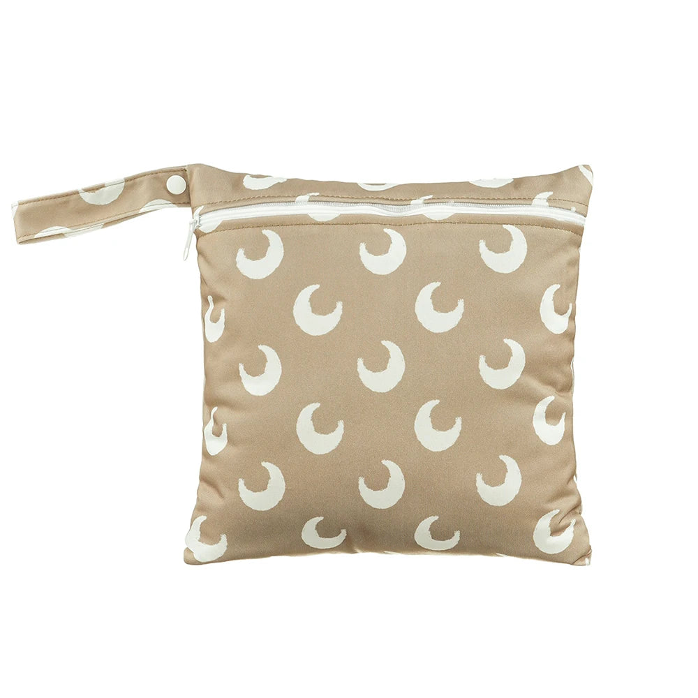 HappyFlute Nova peça única 27*26CM pode ser transportada e suspensa Mini design de bolso com separação úmida e seca Bolsa para fraldas de bebê