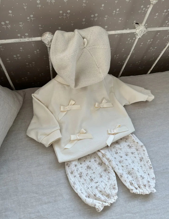 Calças de bebê de algodão orgânico recém-nascidos outono primavera verão inverno bonito impressão macia musselina roupas calças pantalons capris