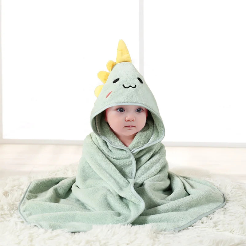 Bebê recém-nascido toalha de banho dos desenhos animados swaddle crianças roupão de lã cobertor quente dormir swaddle envoltório para recém-nascidos meninos meninas