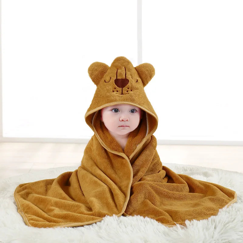 Bebê recém-nascido toalha de banho dos desenhos animados swaddle crianças roupão de lã cobertor quente dormir swaddle envoltório para recém-nascidos meninos meninas