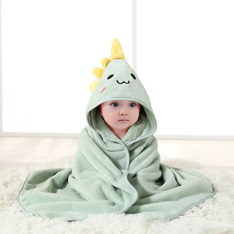 Bebê recém-nascido toalha de banho dos desenhos animados swaddle crianças roupão de lã cobertor quente dormir swaddle envoltório para recém-nascidos meninos meninas