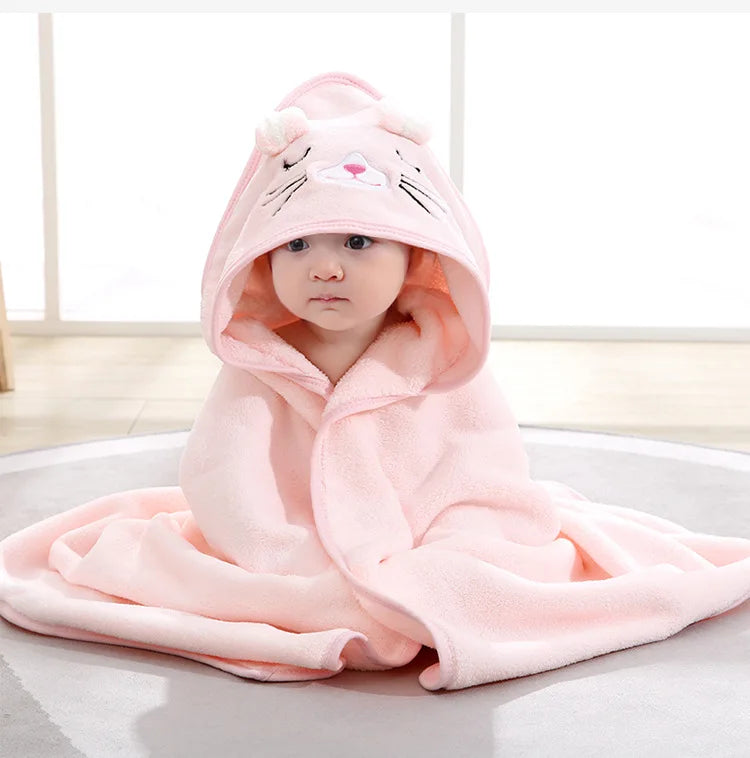 Bebê recém-nascido toalha de banho dos desenhos animados swaddle crianças roupão de lã cobertor quente dormir swaddle envoltório para recém-nascidos meninos meninas
