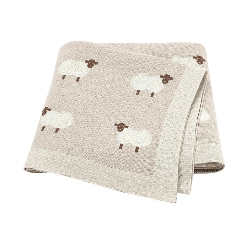 Cobertores de algodão para bebês, cobertores de malha para recém-nascidos, meninos e meninas, carrinho de berçário, colchas de abraço, 90*70cm, tapete de recepção infantil