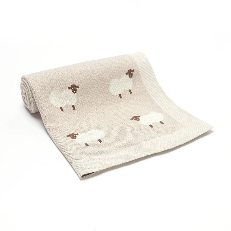 Cobertores de algodão para bebês, cobertores de malha para recém-nascidos, meninos e meninas, carrinho de berçário, colchas de abraço, 90*70cm, tapete de recepção infantil