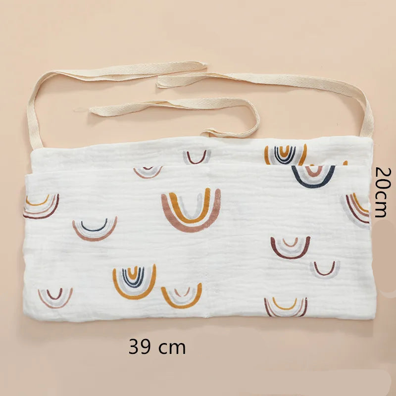 Portátil saco de armazenamento berço do bebê organizador fralda multifuncional recém-nascido cama cabeceira saco fralda para crianças itens do bebê cama