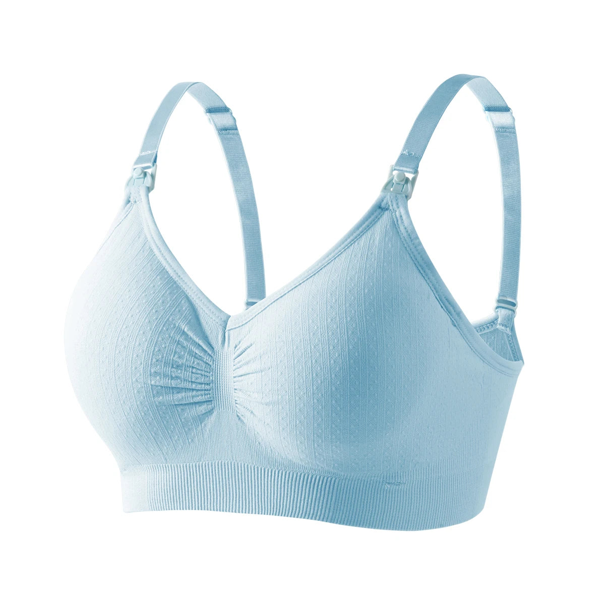 Nova alta qualidade única mão fivela frontal sutiã de enfermagem respirável mulheres amamentação roupa interior sem costura sutiã para grávidas push up