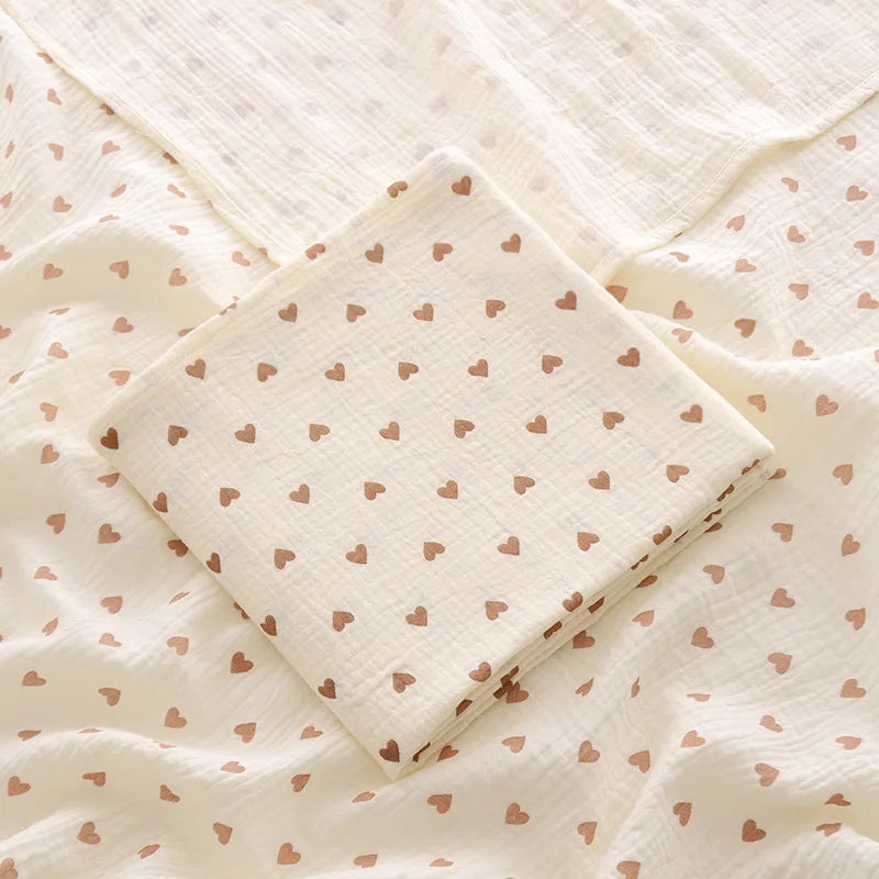 Ins cobertor de musselina para bebê, 2 camadas de algodão, cobertores para recém-nascidos, toalha de banho, roupa de cama de verão, itens para bebês, mãe e crianças