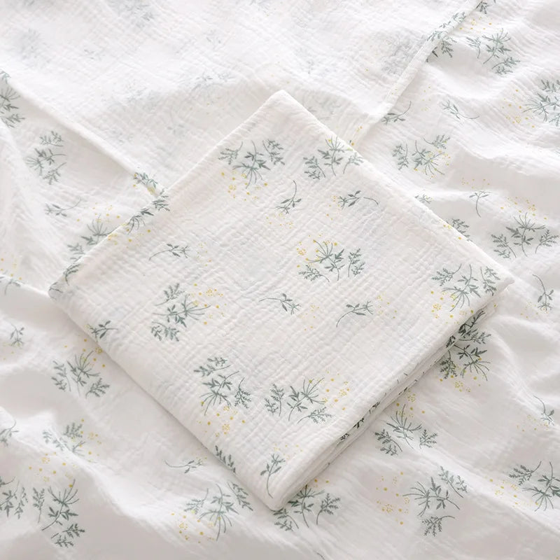 Ins cobertor de musselina para bebê, 2 camadas de algodão, cobertores para recém-nascidos, toalha de banho, roupa de cama de verão, itens para bebês, mãe e crianças