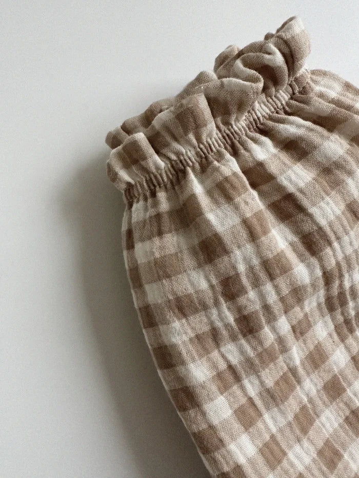 Calças de bebê de algodão orgânico recém-nascidos outono primavera verão inverno bonito impressão macia musselina roupas calças pantalons capris