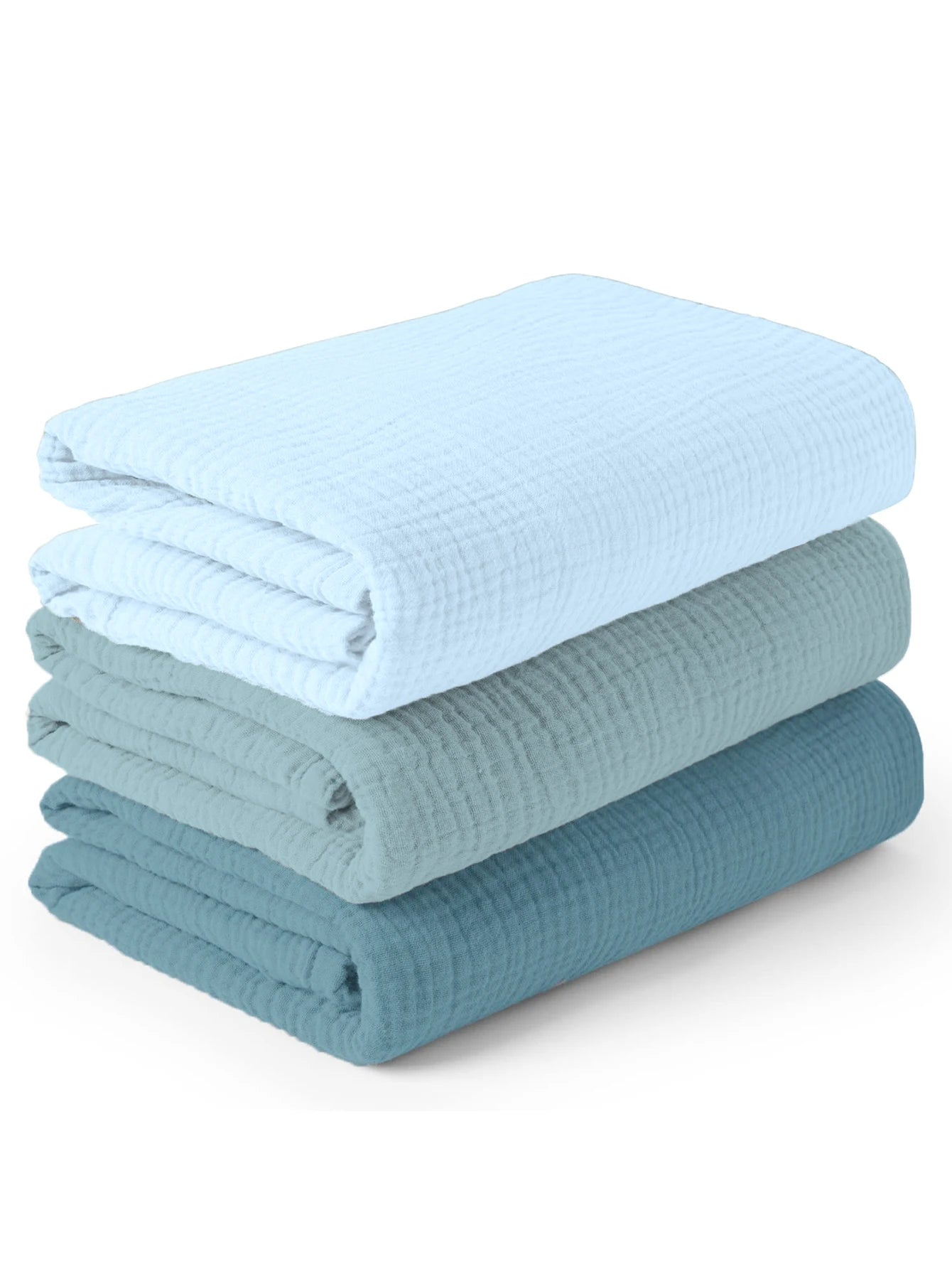 3 Pçs/set Macio Respirável Bebê Receber Cobertor Musselina Swaddle Cobertores