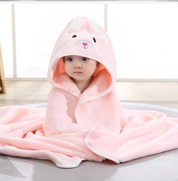 Bebê recém-nascido toalha de banho dos desenhos animados swaddle crianças roupão de lã cobertor quente dormir swaddle envoltório para recém-nascidos meninos meninas