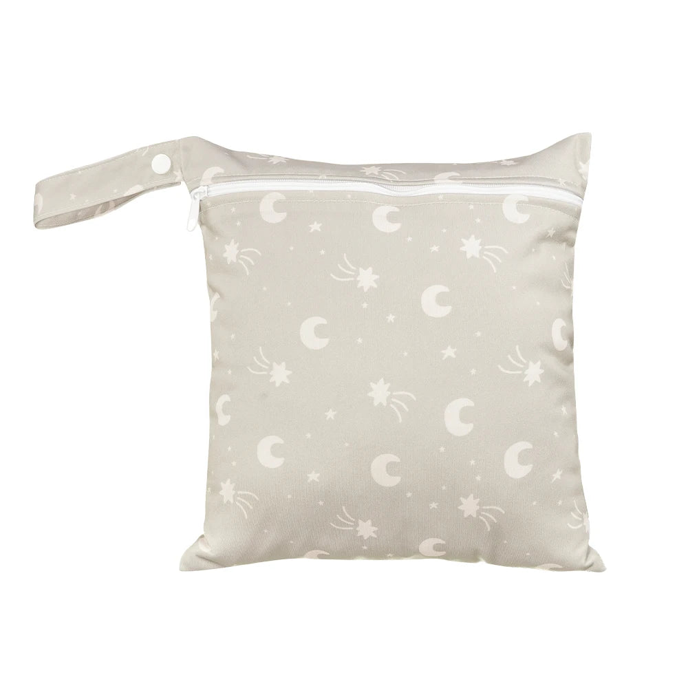 HappyFlute Nova peça única 27*26CM pode ser transportada e suspensa Mini design de bolso com separação úmida e seca Bolsa para fraldas de bebê